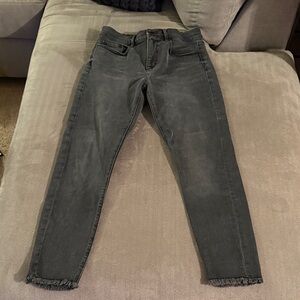 LOFT Black Washed Denim Jeans